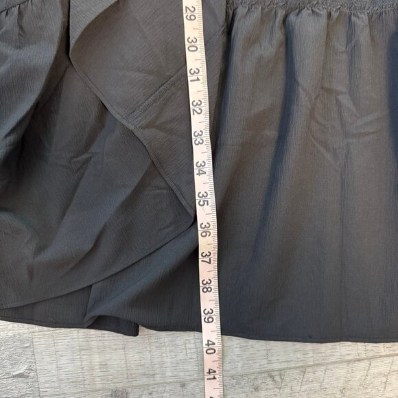 Joyfolie Mia Joy NWT black bae maxi skirt hi low ruffled size medium K35 - Picture 2 of 8